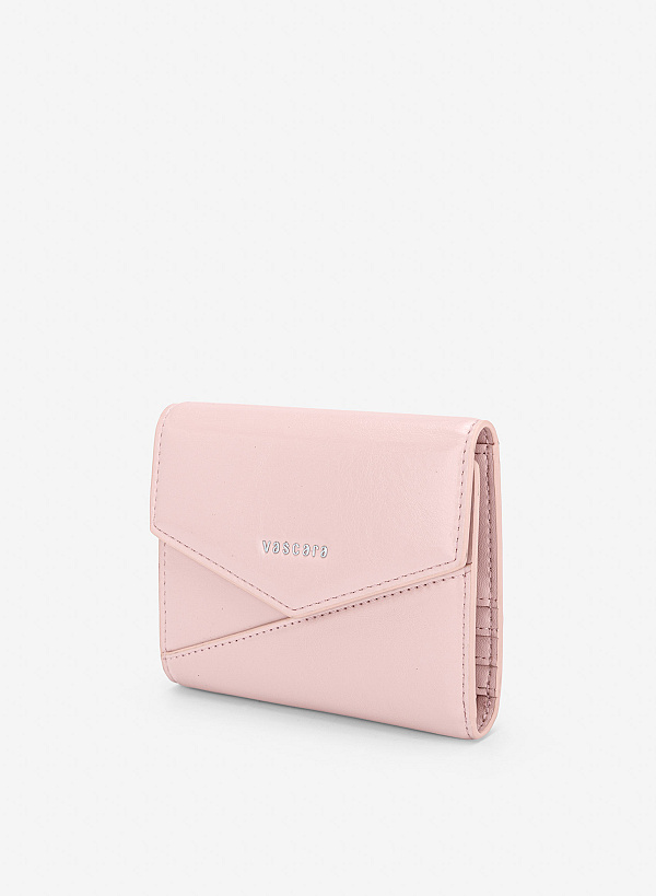 Ví nắp gập dáng mini thanh lịch - WAL 0339 - Màu hồng nhạt - VASCARA