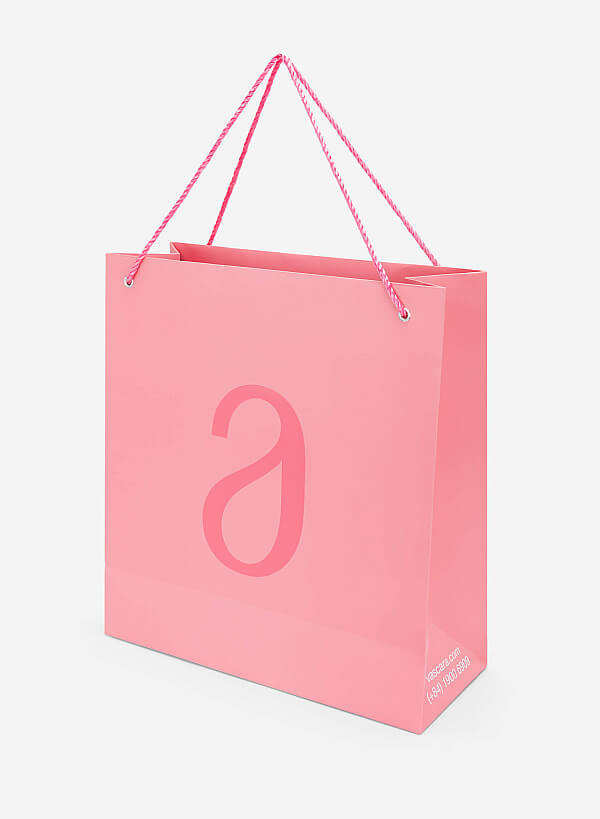 Túi giấy hồng gifting bag - TQT 0011 - Màu hồng - VASCARA