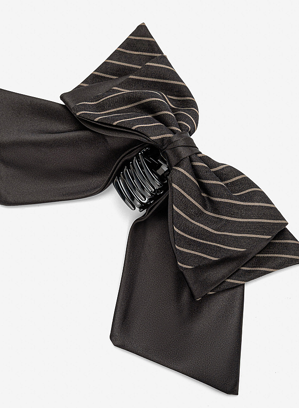 Kẹp tóc điệu đà nhấn nơ trang trí - ACC 0037 - Màu đen - VASCARA