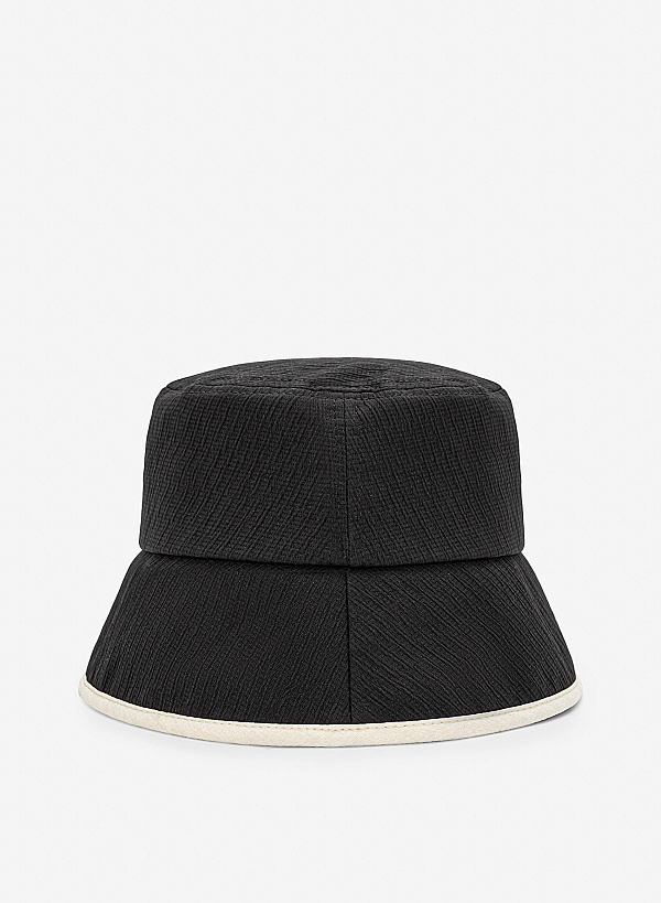 Nón vành đơn sắc nhấn viền màu