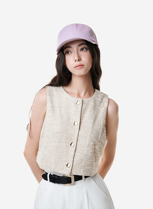 Nón lưỡi trai năng động màu trơn - WOC 0003 - Màu tím - VASCARA