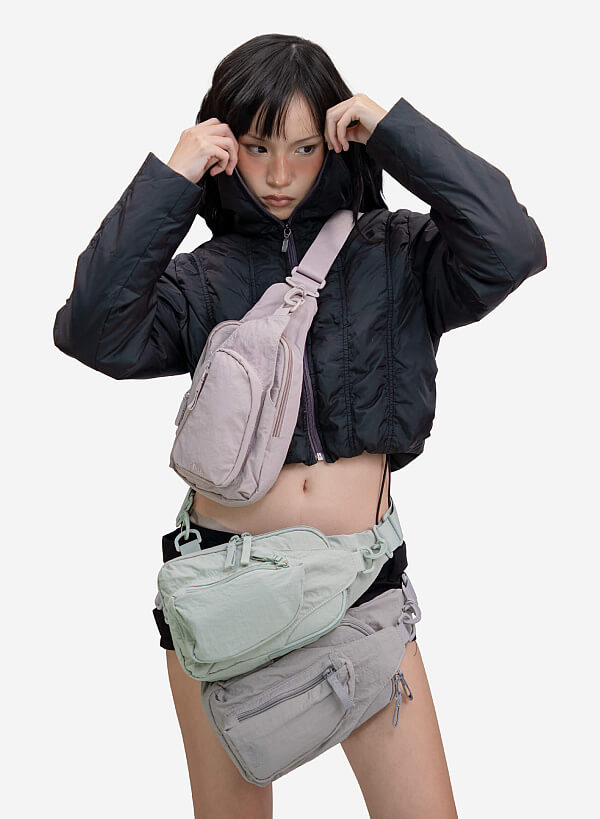 Túi bao tử SLING CROSS BAG - CRO 0003 - Màu hồng - VASCARA