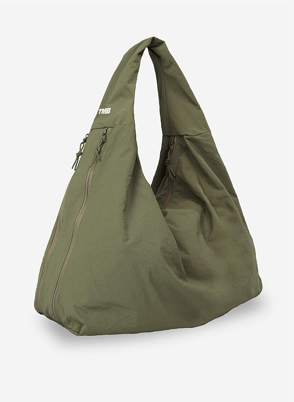 Túi tote size lớn BINDLE TOTE BAG - SHO 0004 - Màu xanh rêu - VASCARA