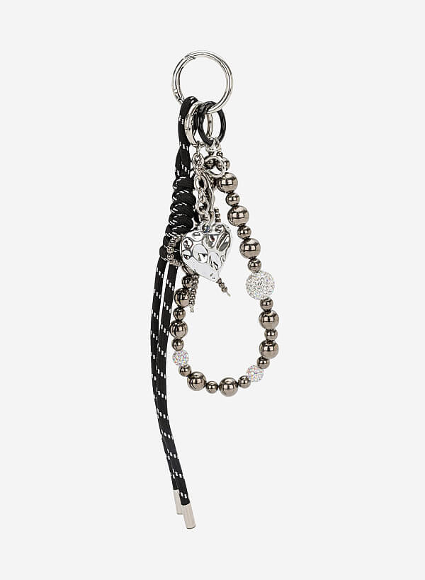 Charm dây kim loại đính hạt
