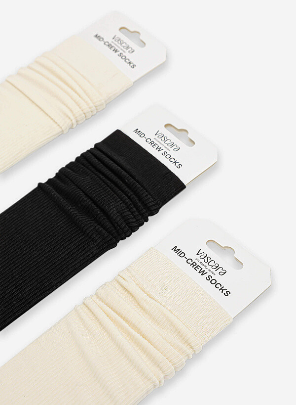 Vớ cổ cao thời trang - SOC 0008 - Màu kem - VASCARA