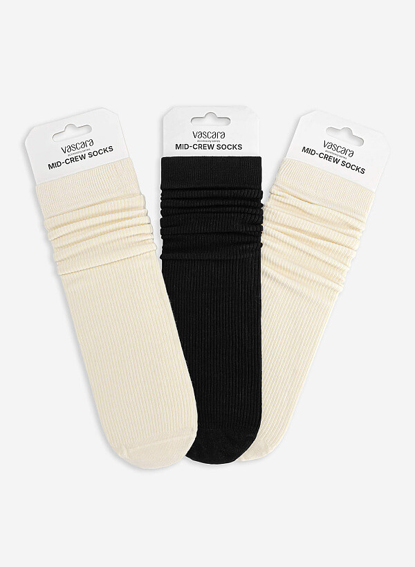 Vớ cổ cao thời trang - SOC 0008 - Màu kem - VASCARA