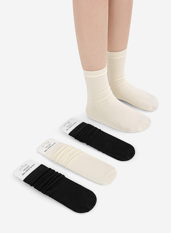 Vớ cổ cao thời trang - SOC 0008 - Màu kem - VASCARA