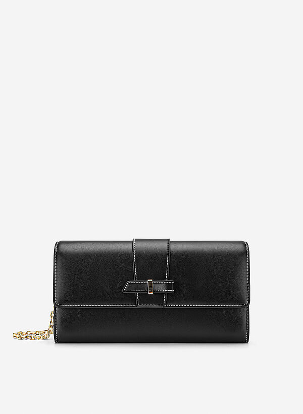 Clutch cầm tay nhấn chỉ trang trí