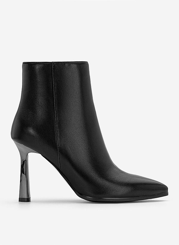 Giày ankle boots gót nhọn