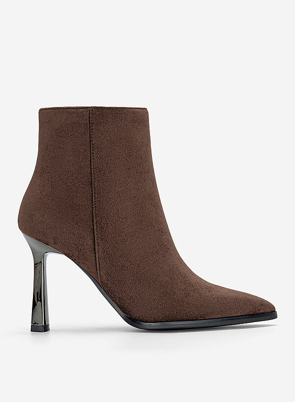 Giày ankle boots gót nhọn