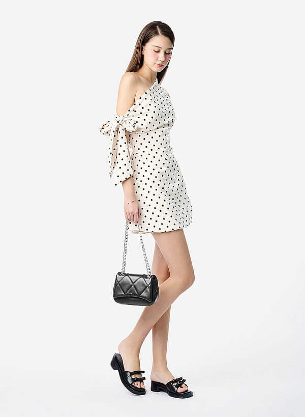 Guốc mules phối nơ trang trí - GNN 0229 - Màu đen - VASCARA