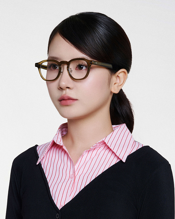 Gọng kính dáng tròn Lucid - WAY 0076 - Màu xanh lá - VASCARA