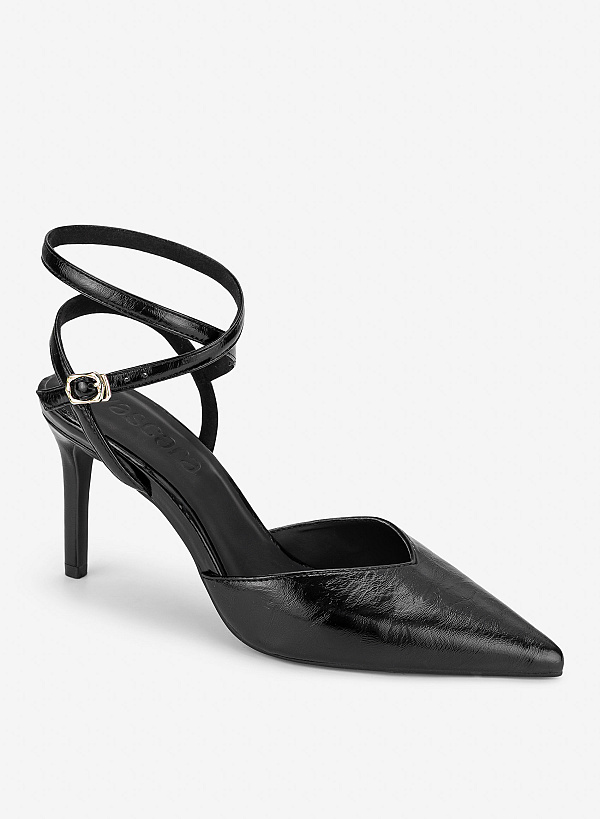 Giày bít mũi nhọn quai strappy - BMN 0759 - Màu đen - VASCARA