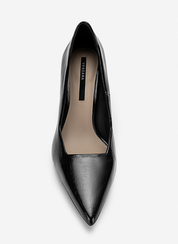 Giày stiletto mũi nhọn dáng classic - BMN 0744 - Màu đen - VASCARA