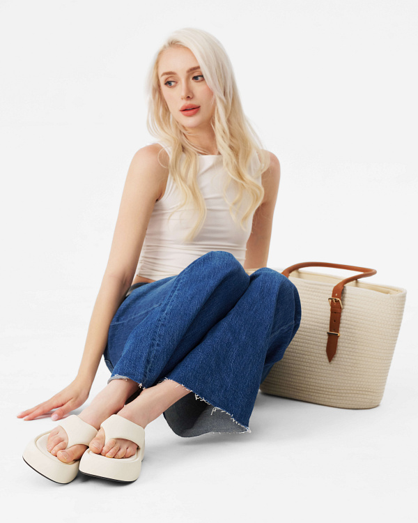 Dép chunky flatform thời thượng