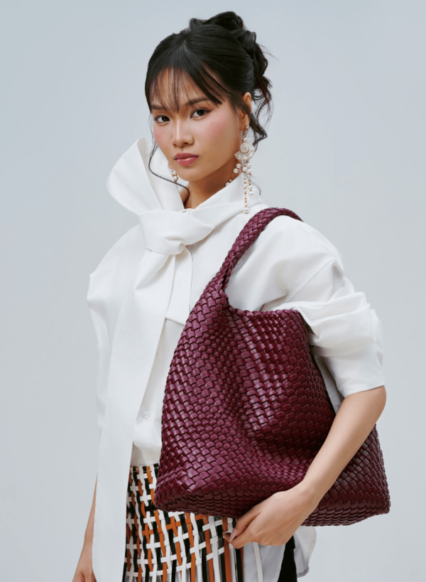 Túi đan dây đeo vai LOOM HOBO BAG - SHO 0006