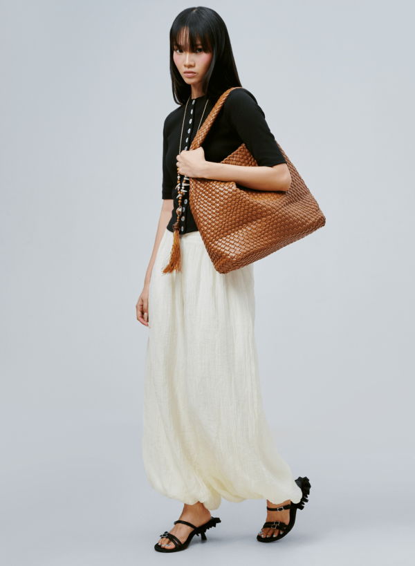 Túi đan dây đeo vai LOOM HOBO BAG - SHO 0006 - Màu nâu - VASCARA