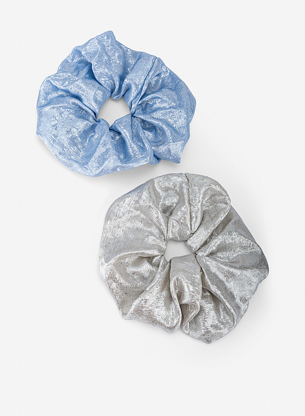 Cột tóc scrunchie - HSS 0002 - Màu xanh dương - VASCARA