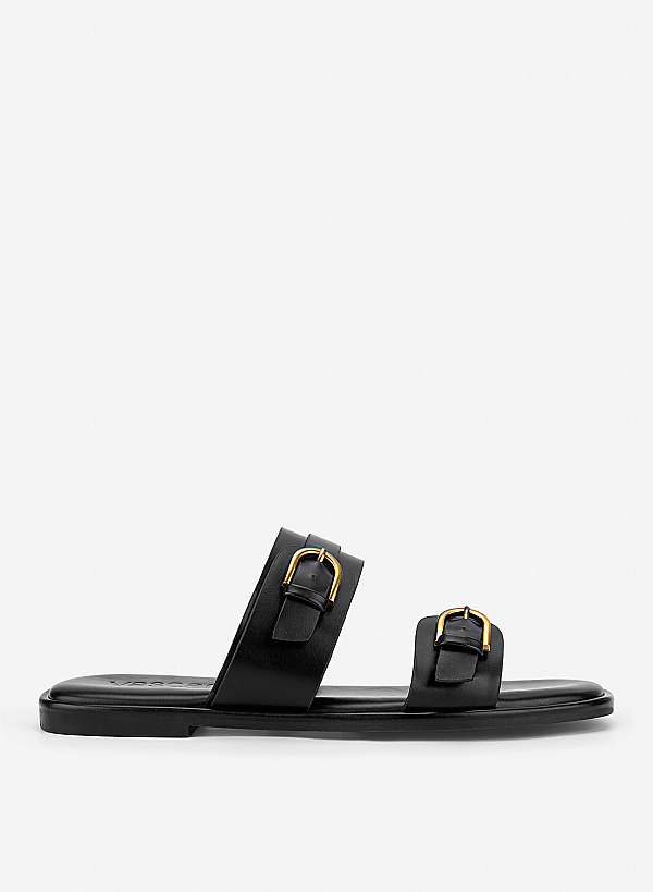 Dép 2 quai phối trang trí buckle