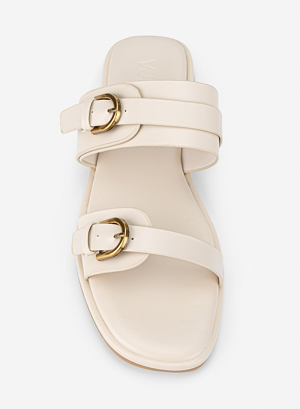 Dép 2 quai phối trang trí buckle