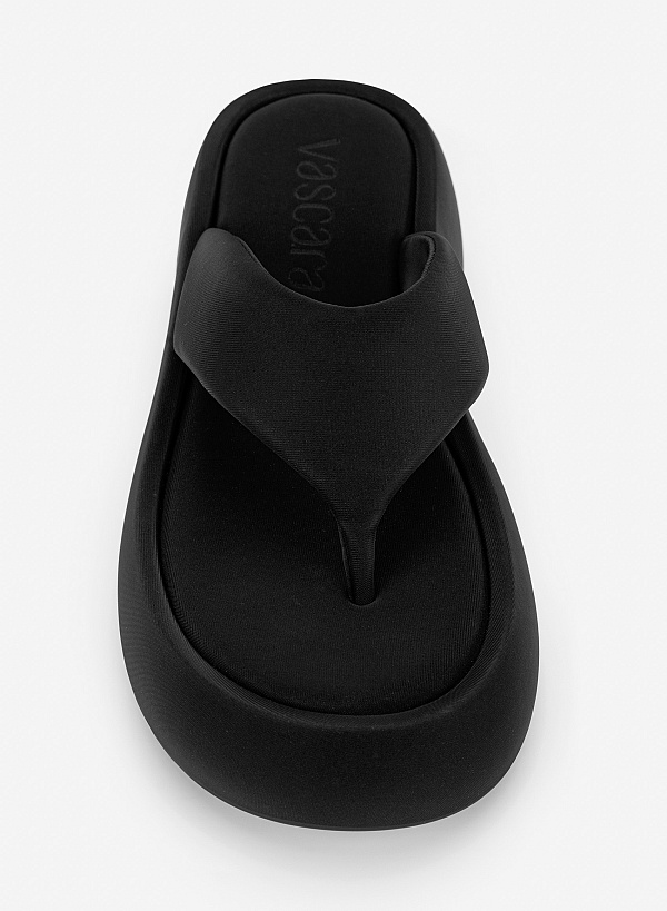 Dép chunky flatform thời thượng - GXG 0064 - Màu đen - VASCARA