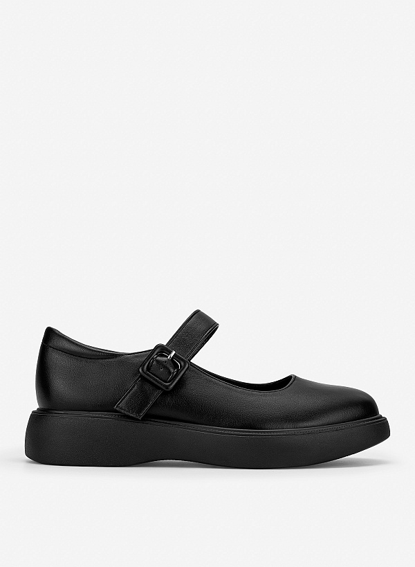 Giày flatform mary janes nâng dáng