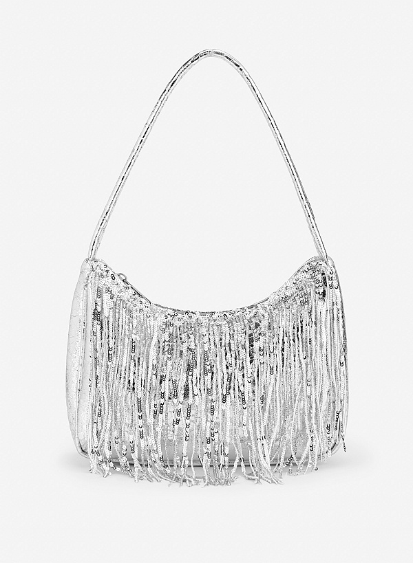 Túi đeo vai ánh kim sequin a sparkle