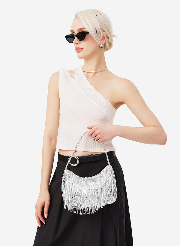 Túi đeo vai ánh kim sequin a sparkle