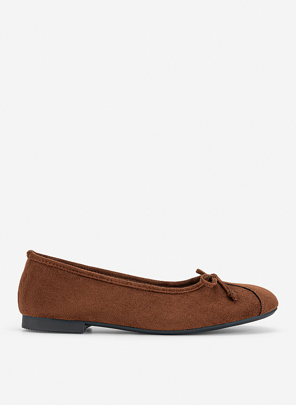 Ballerinas mặt quai Layer phối nơ