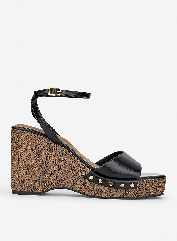 Giày sandals platform đế xuồng