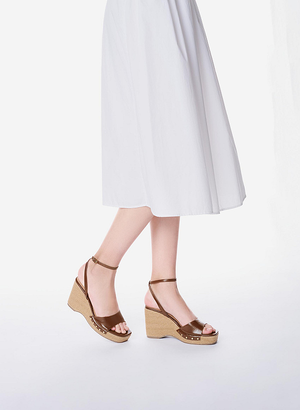 Giày sandals platform đế xuống