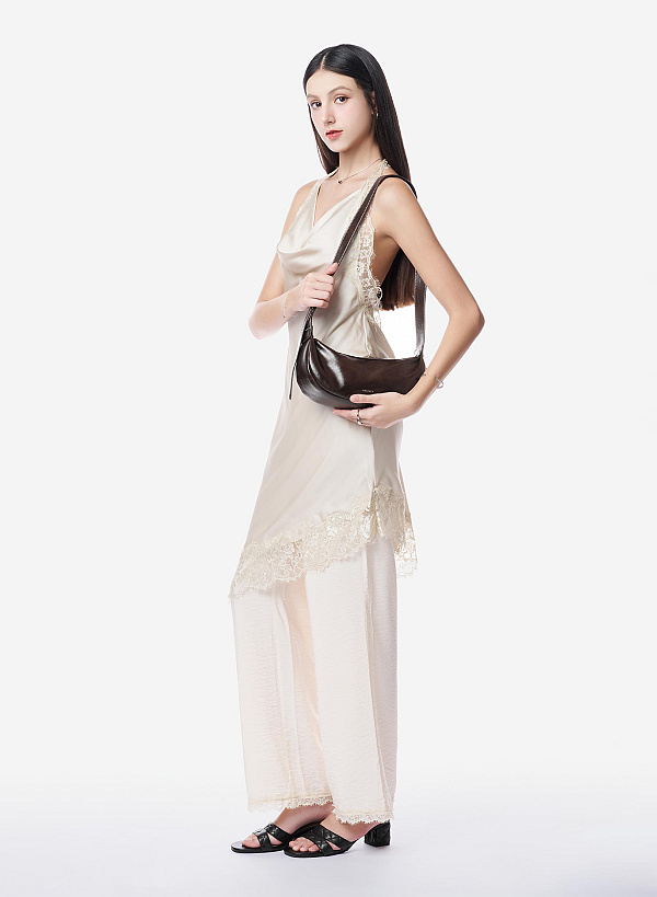 Guốc mules quai đôi hiệu ứng chần bông - GNN 0243 - Màu đen - VASCARA
