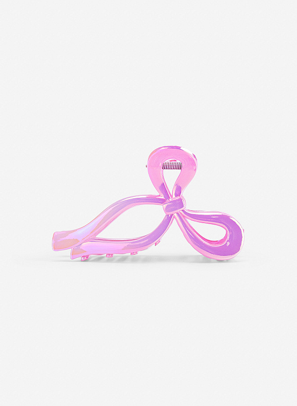 Kẹp tóc nơ ánh hologram