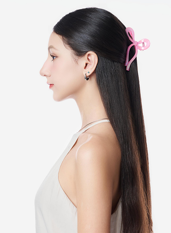 Kẹp tóc nơ ánh hologram