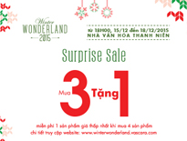 Surprise Sale - Ưu đãi cực sốc mua 3 tặng 1