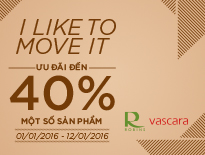 Vascara Robins - I like to move it - Distcount up to 40%