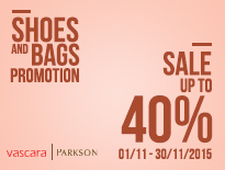 Vascasra - Parkson - Ưu đãi đến 40% tất cả sản phẩm