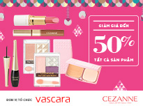 Mỹ phẩm Cezanne – Ưu đãi đến 50% tất cả sản phẩm