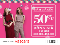 Thời trang Coco Sin – Giảm giá đến 50% + chương trình đồng giá sản phẩm 