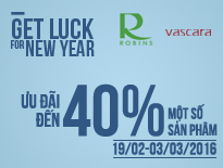Vasscara - Robins - Get luck for New year - Ưu đãi đến 40%