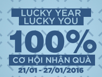 Lucky Year - Lucky You - Quay số may mắn 100% cơ hội trúng thưởng