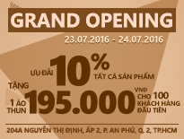 Grand Opening Vascara Nguyễn Thị Định - Ưu đãi 10% tất cả sản phẩm và tặng áo thun 195.000VNĐ