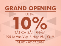 Grand Opening Vascara Lê Văn Việt - Ưu đãi 10% tất cả sản phẩm