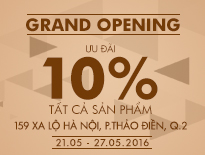 Grand Opening Vascara Vincom Thảo Điền - Ưu đãi 10% tất cả sản phẩm