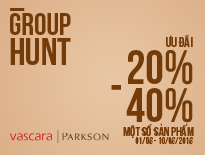 Vascara Parkson - Group Hunt - Ưu đãi 20 - 40% một số sản phẩm