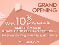 Grand Opening Vascara Phạm Văn Đồng – Ưu đãi 10% tất cả sản phẩm & giảm thêm 5% khi check-in