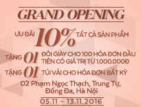 Grand Opening Vascara Vincom Phạm Ngọc Thạch – Ưu đãi 10% tất cả sản phẩm + Tặng 1 đôi giày cho hóa đơn từ 1 triệu đồng 