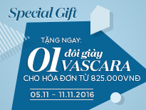 Vascara Cần Thơ, Sóc Trăng – Special Gift - Tặng 1 Đôi Giày Vascara Cho Hóa Đơn Từ 825,000đ