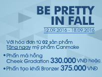 Vascara Cần Thơ - Be Pretty In Fall - Tặng mỹ phẩm Canmake cho hóa đơn từ 02 sản phẩm