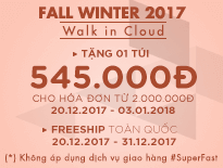 Fall Winter 2017 – Tặng túi 545.000đ cho hóa đơn từ 2.000.000đ